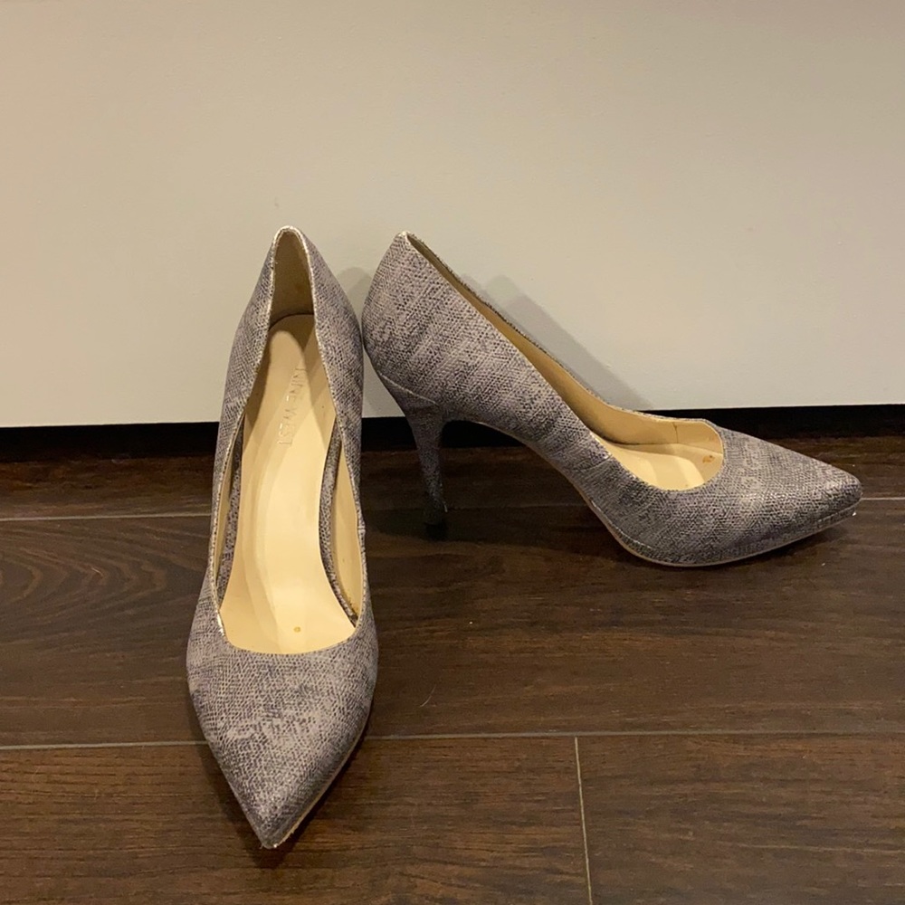 Work heels black/gray Nine West